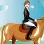 Beautiful girl and horse in my lovely horse facebook game